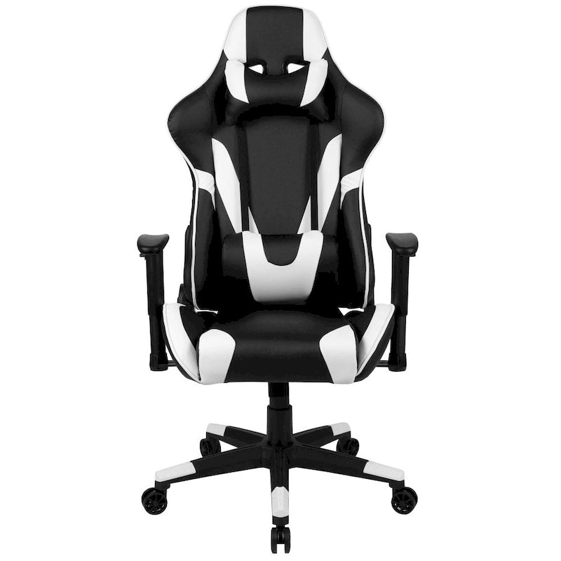 Sedia da gioco in stile racing, reclinabile, in similpelle, monoposto