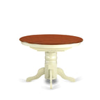 Tavolo da pranzo ovale con piedistallo a farfalla, nero/espresso/bianco panna e ciliegio, 4-6 posti