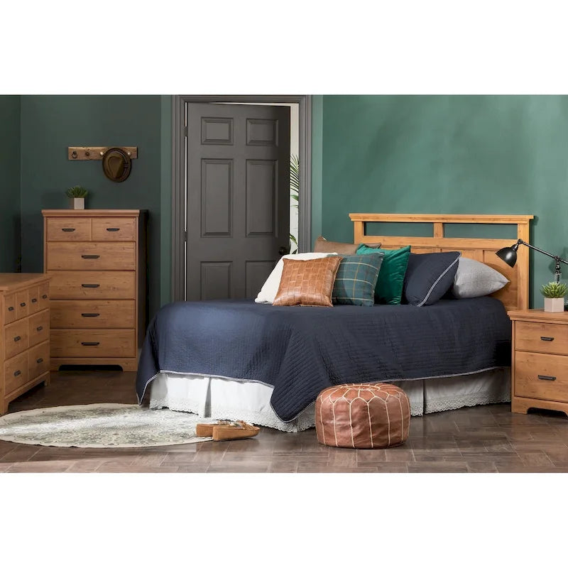 Comodino 2 cassetti stile cottage – multicolore, laminato, 1 persona