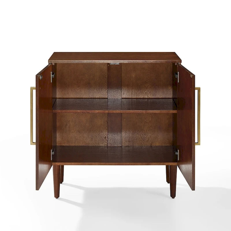 Credenza consolle in mogano di metà secolo con ante – 1 persona