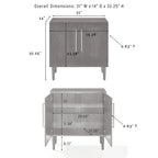 Credenza consolle in mogano di metà secolo con ante – 1 persona