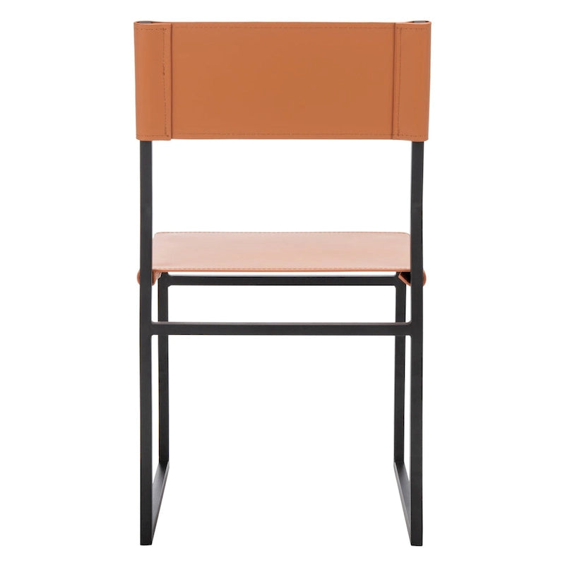 Sedie da Pranzo, Set da 2 – Seduta in Similpelle, Base in Metallo Nero, Stile Moderno