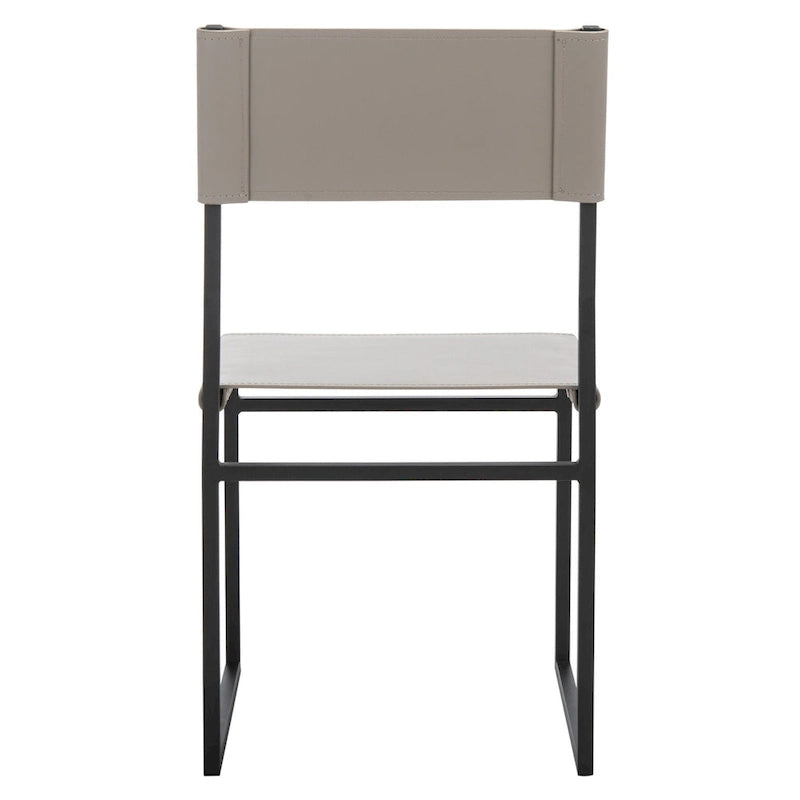Sedie da Pranzo, Set da 2 – Seduta in Similpelle, Base in Metallo Nero, Stile Moderno