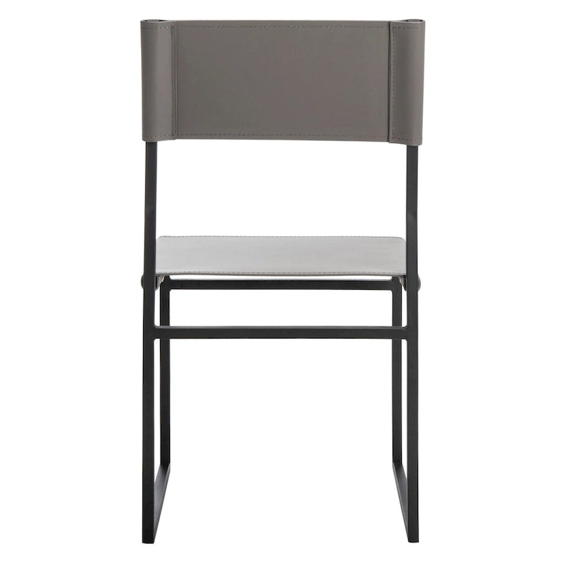 Sedie da Pranzo, Set da 2 – Seduta in Similpelle, Base in Metallo Nero, Stile Moderno