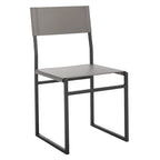 Sedie da Pranzo, Set da 2 – Seduta in Similpelle, Base in Metallo Nero, Stile Moderno