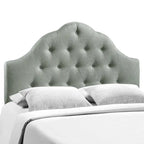 Testiera in tessuto trapuntato beige/bianco sporco/grigio – King, 1 posto