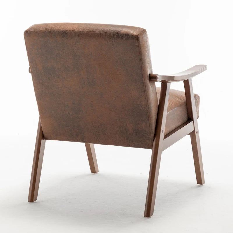 Poltrona di design di metà secolo grigio/marrone/cammello chiaro, a sedile singolo, con cuscino in velluto