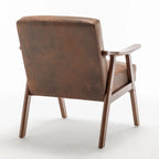 Poltrona di design di metà secolo grigio/marrone/cammello chiaro, a sedile singolo, con cuscino in velluto
