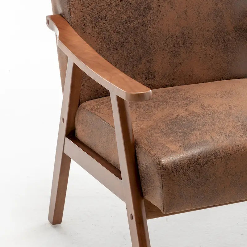 Poltrona di design di metà secolo grigio/marrone/cammello chiaro, a sedile singolo, con cuscino in velluto