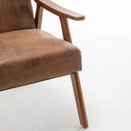 Poltrona di design di metà secolo grigio/marrone/cammello chiaro, a sedile singolo, con cuscino in velluto