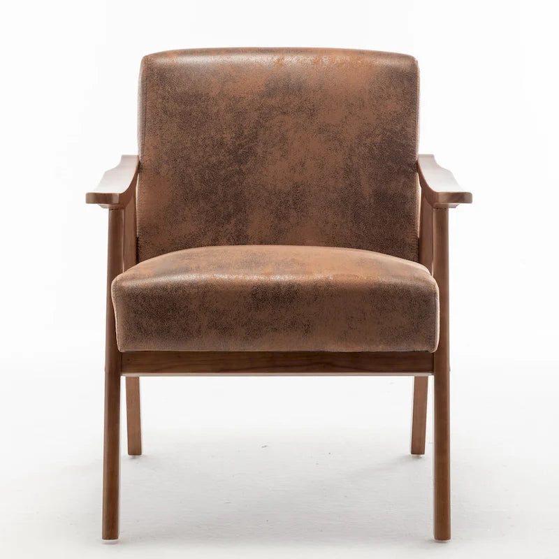 Poltrona di design di metà secolo grigio/marrone/cammello chiaro, a sedile singolo, con cuscino in velluto