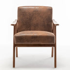 Poltrona di design di metà secolo grigio/marrone/cammello chiaro, a sedile singolo, con cuscino in velluto