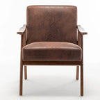 Poltrona di design di metà secolo grigio/marrone/cammello chiaro, a sedile singolo, con cuscino in velluto