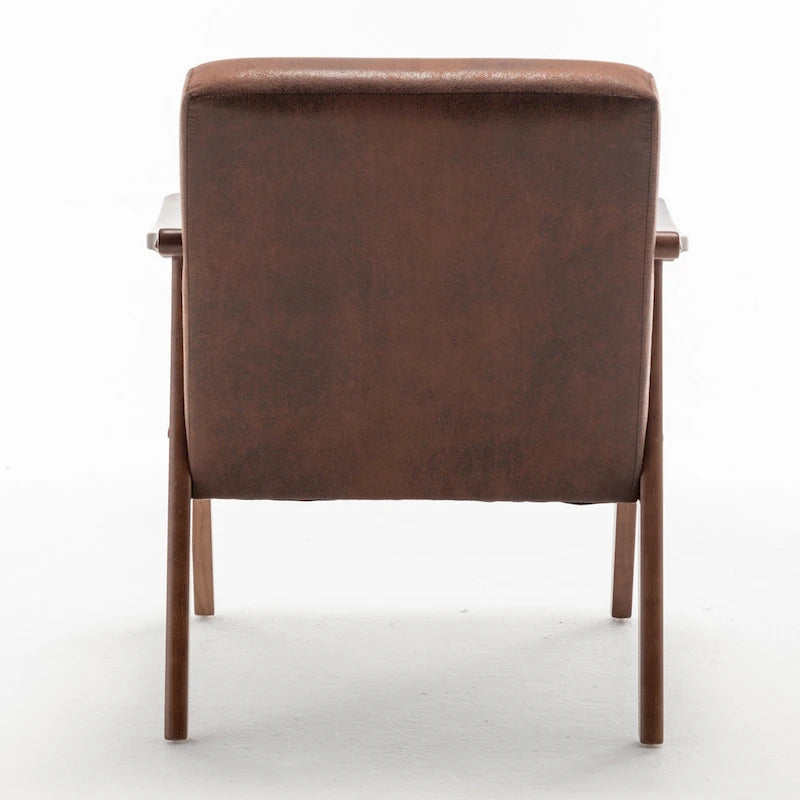 Poltrona di design di metà secolo grigio/marrone/cammello chiaro, a sedile singolo, con cuscino in velluto