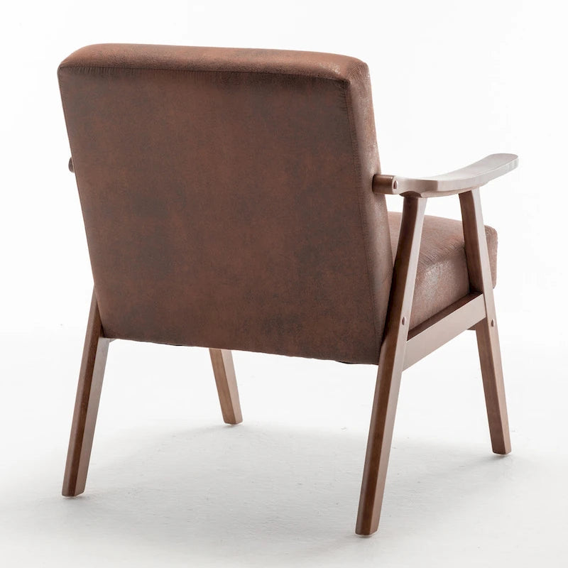 Poltrona di design di metà secolo grigio/marrone/cammello chiaro, a sedile singolo, con cuscino in velluto