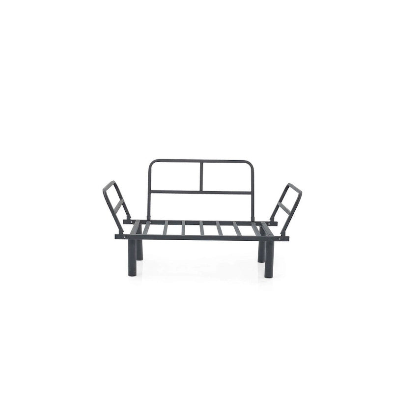 Divanetto futon blu/marrone/grigio/rosso/nero/senape/beige, struttura pieghevole – 2 posti