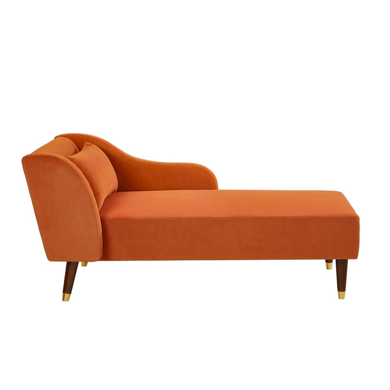 Chaise longue in velluto, stile moderno, 1 posto