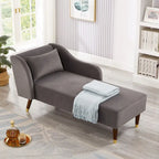 Chaise longue in velluto, stile moderno, 1 posto