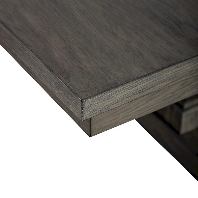 Set tavolo da pranzo con cavalletto Havana Brown, 5 pezzi (4 posti)