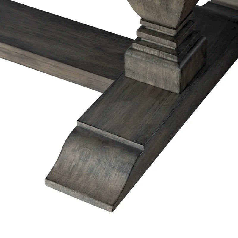 Set tavolo da pranzo con cavalletto Havana Brown, 5 pezzi (4 posti)