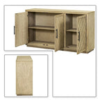 Credenza classica vintage in legno con ripiani interni regolabili