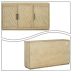 Credenza classica vintage in legno con ripiani interni regolabili