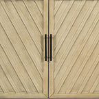 Credenza classica vintage in legno con ripiani interni regolabili