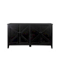 Credenza Buffet 59" con 4 Ante e 4 Ripiani – Nero / Espresso / Bianco