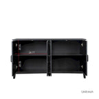 Credenza Buffet 59" con 4 Ante e 4 Ripiani – Nero / Espresso / Bianco