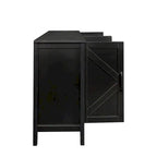 Credenza Buffet 59" con 4 Ante e 4 Ripiani – Nero / Espresso / Bianco