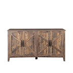 Credenza Buffet 59" con 4 Ante e 4 Ripiani – Nero / Espresso / Bianco