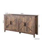 Credenza Buffet 59" con 4 Ante e 4 Ripiani – Nero / Espresso / Bianco