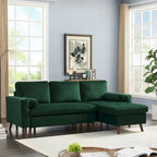 88  W L-Shaped Reversible Multifunctional Sofa Bed with Storage Recliner