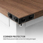 Tavolino da Caffè Bianco con 4 Cassetti Contenitori, Piano in MDF, Posti a Sedere 1–2