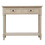 Consolle con 2 Cassetti e Ripiano Inferiore – Blu Navy / Grigio / Espresso / Bianco / Verde Turchese, Montaggio 1 Persona