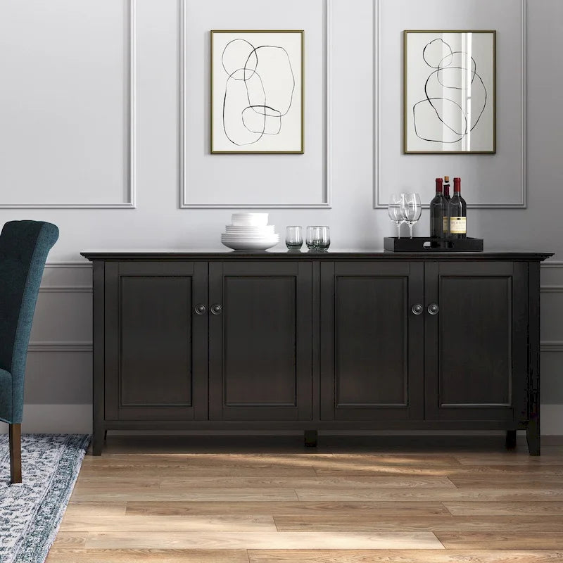 Credenza contenitore transitoria Hickory Brown a 4 ante – Utente singolo