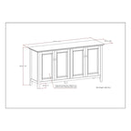 Credenza contenitore transitoria Hickory Brown a 4 ante – Utente singolo