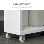 Carrello Sottile per Bagno Bianco, 3 Ripiani, 1 Unità